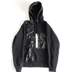 HELMUT LANG MEN'S CARGO 'INDEX PRINT TERRY' HOODIE SZ:SMALL MINT